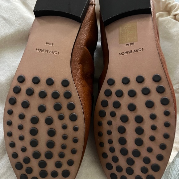 Tory Burch Ballet Loafers 8.5 Bourbon - Picture 3 of 6
